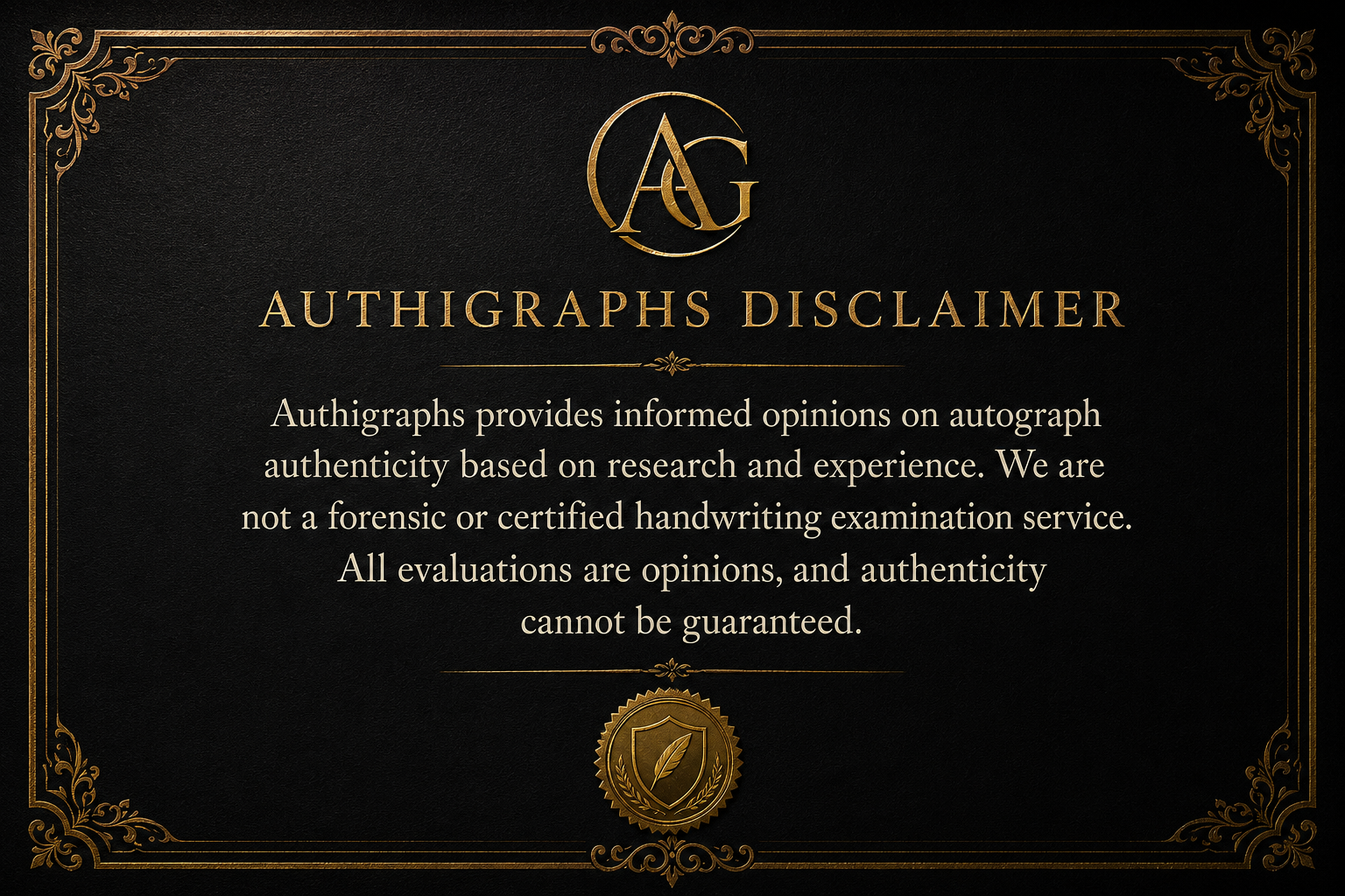 Online Quick Option AUTHIGRAPHS™️